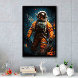 Astronaut Painting Art For Kids Framed Canvas Prints Wall Art Home Decor, Painting Canvas, Floating Frame