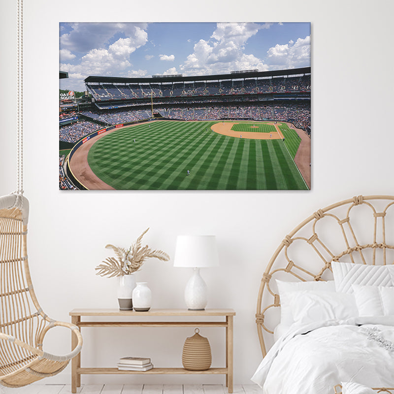 Athlete Ballpark Baseball Stadium Game Canvas Wall Art - Canvas Prints, Prints for Sale, Canvas Painting, Canvas on Sale