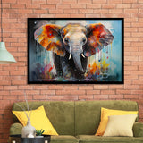 Baby Elephant Colorful Art For Kids Framed Art Prints Wall Decor, Painting Art, Framed Picture