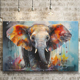 Baby Elephant Colorful Art For Kids Canvas Prints Wall Art Home Decor, Painting Canvas, Living Room Wall Decor