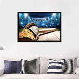 Baseball And Tools Player Wall Art Print - Framed Prints, Painting Prints, Prints for Sale, Framed Art