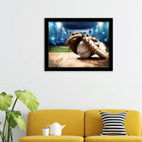 Baseball And Tools Wall Art Print - Framed Prints, Painting Prints, Prints for Sale, Framed Art