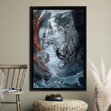 Battle Beautiful Pirate Ship Art Canvas Prints Wall Art - Painting Canvas,Home Wall Decor, Prints for Sale, Canvas Art