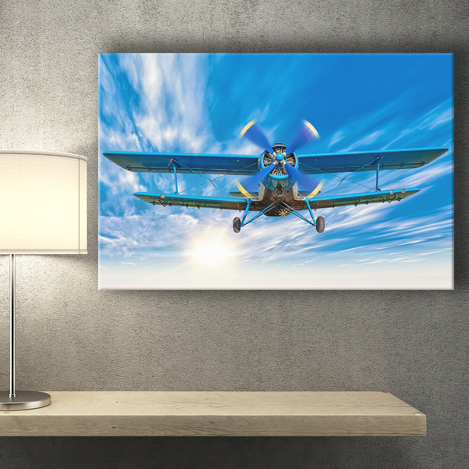 Bigstock Airplane Sport Fly Canvas Prints Wall Art Decor - Painting Canvas, Art Prints, Ready to Hang