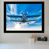 Bigstock Airplane Sport Fly Framed Art Prints Wall Decor - Painting Art, Framed Picture, Ready to Hang