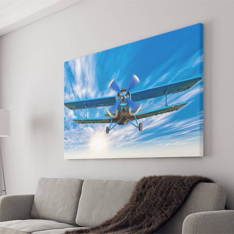 Bigstock Airplane Sport Fly Canvas Prints Wall Art Decor - Painting Canvas, Art Prints, Ready to Hang