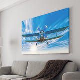 Bigstock Airplane Sport Fly Canvas Prints Wall Art Decor - Painting Canvas, Art Prints, Ready to Hang