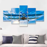 Bigstock Airplane Sport Fly 5 Piece Canvas Prints Wall Art Decor - Painting Canvas, Multi Panels