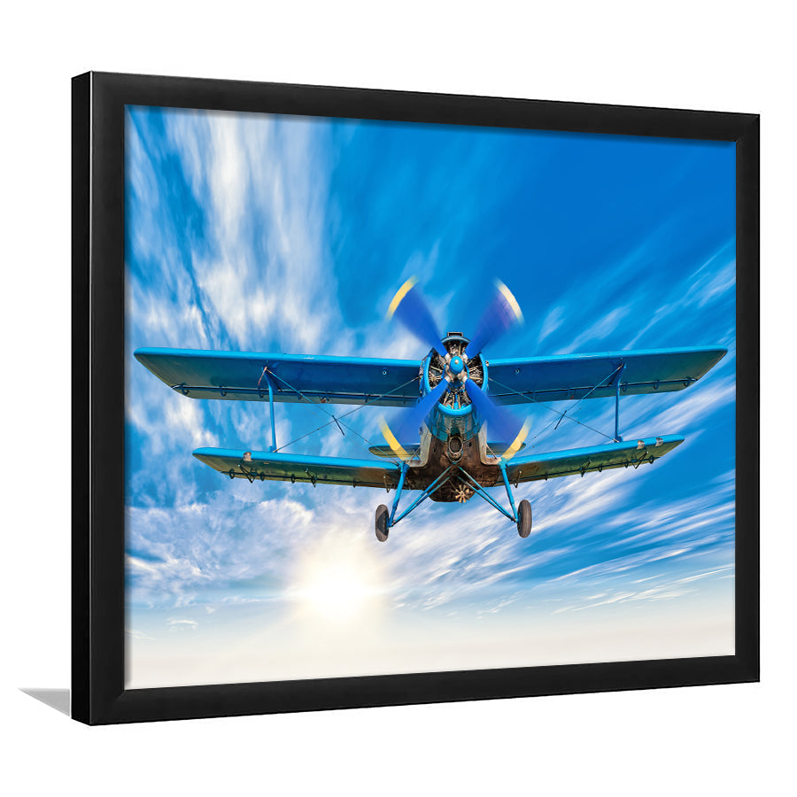Bigstock Airplane Sport Fly Framed Art Prints Wall Decor - Painting Art, Framed Picture, Ready to Hang