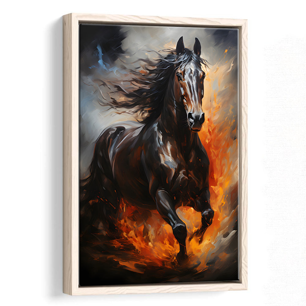 Canvas Black Horse Painting at best price in New Delhi