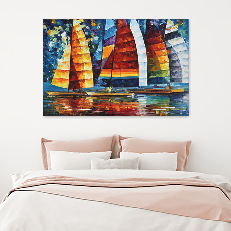 Boats On Sea Regatta Canvas Wall Art - Canvas Prints, Prints Painting, Prints for Sale, Canvas on Sale