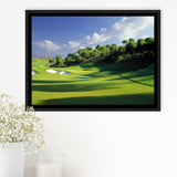 Breath Taking Golf Course Framed Canvas Prints Wall Art - Painting Canvas, Floating Frame, Wall Decor