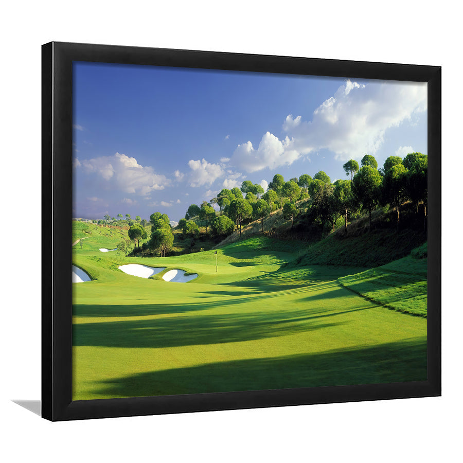 Breath Taking Golf Course Framed Art Prints Wall Art Decor - Painting Prints, Framed Picture