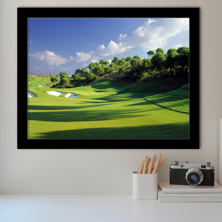 Breath Taking Golf Course Framed Art Prints Wall Art Decor - Painting Prints, Framed Picture