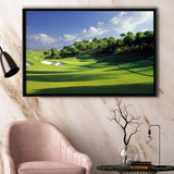 Breath Taking Golf Course Framed Canvas Prints Wall Art - Painting Canvas, Floating Frame, Wall Decor