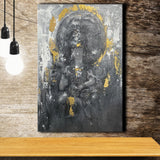 Buddha Oil Painting Abstract Modern Buddha Painting Canvas Prints Wall Art - Painting Canvas, Art Prints, Wall Decor