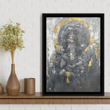 Buddha Oil Painting Abstract Modern Buddha Painting Framed Canvas Prints Wall Art - Painting Canvas, Floating Frame, Wall Decor