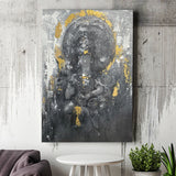 Buddha Oil Painting Abstract Modern Buddha Painting Canvas Prints Wall Art - Painting Canvas, Art Prints, Wall Decor