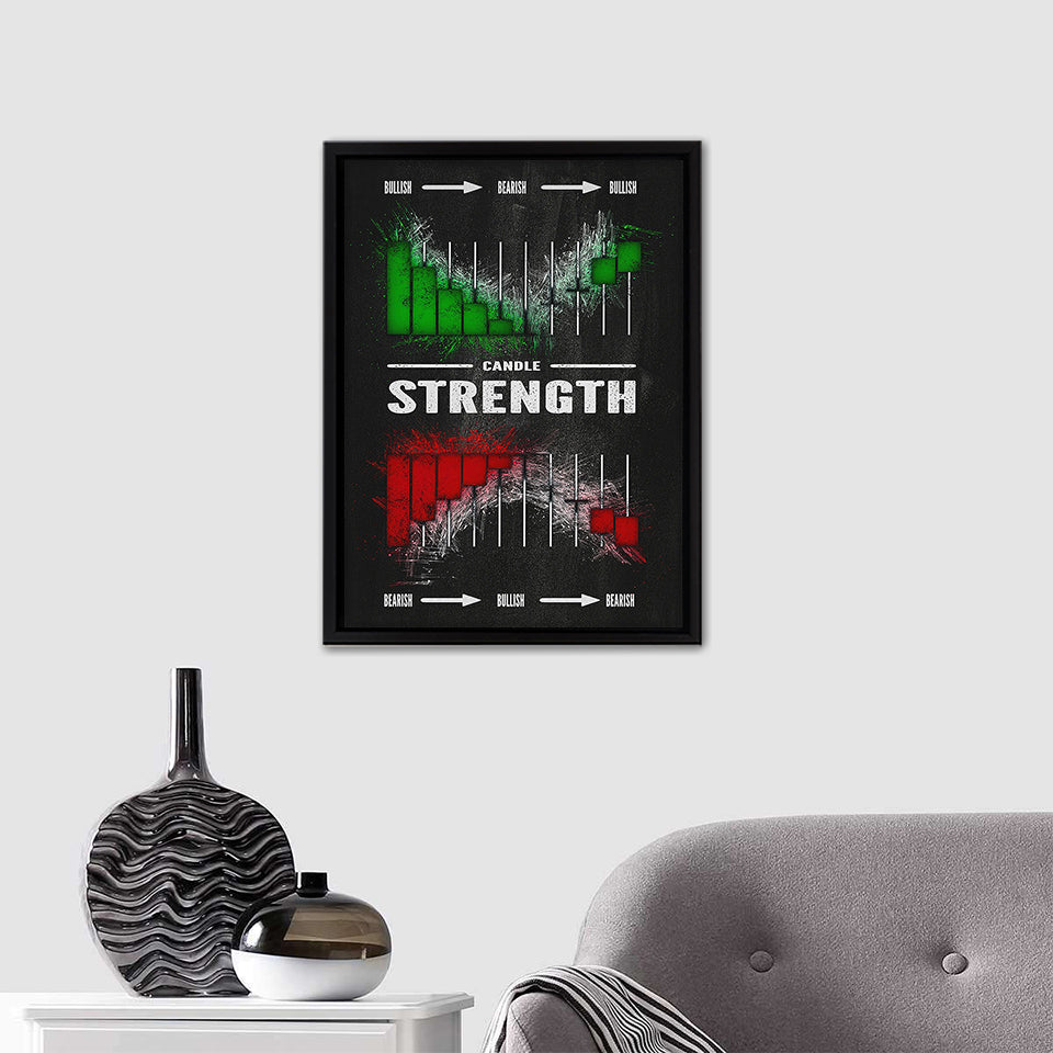 Candle Strength Canvas Wall Art - Canvas Prints, Painting Canvas, Canvas Art, Prints for Sale
