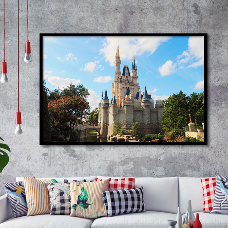 Cinderella Castle Framed Art Prints Wall Decor - Painting Prints,Wall Art, Framed Picture,For Sale
