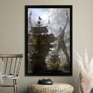 Concept Art Fantasy Pirate Ships Canvas Prints Wall Art - Painting Canvas,Home Wall Decor, Prints for Sale, Canvas Art