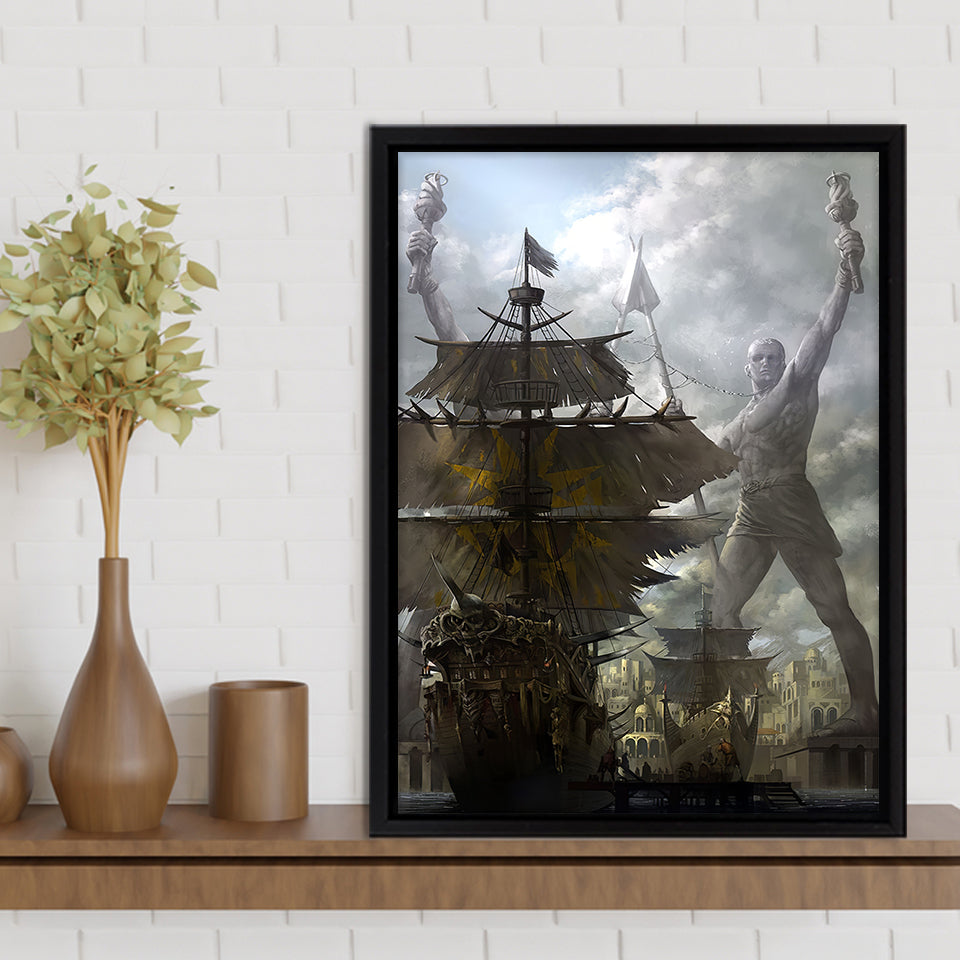 Concept Art Fantasy Pirate Ships Canvas Prints Wall Art - Painting Canvas,Home Wall Decor, Prints for Sale, Canvas Art