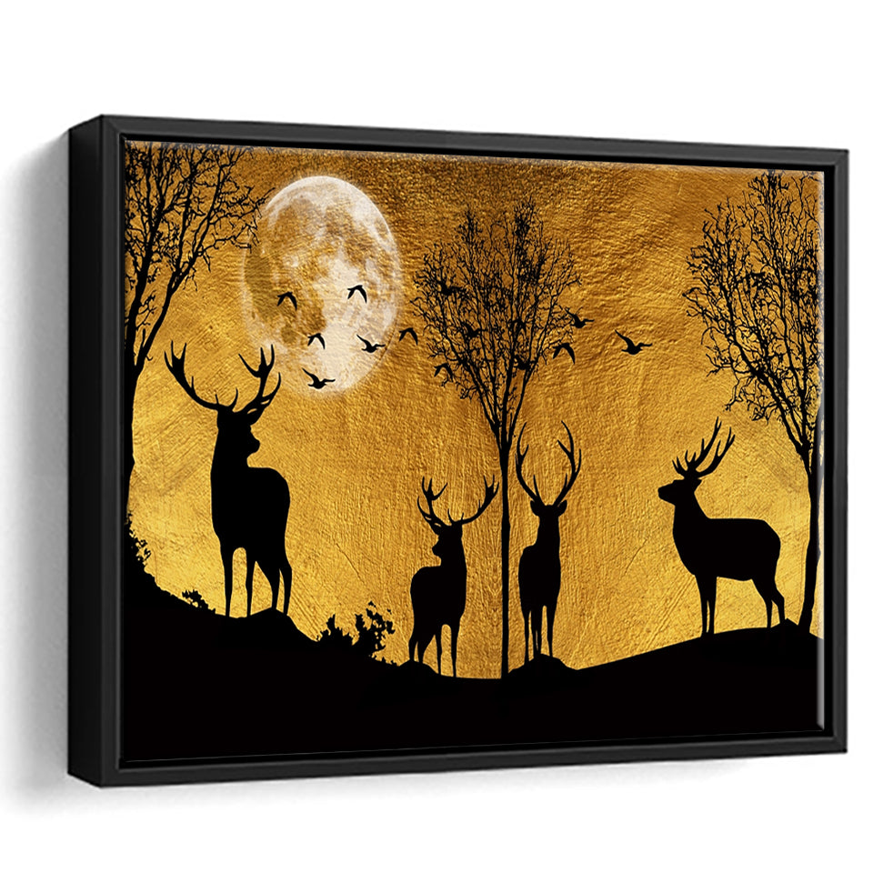 Deer Sunset Silhouette - Animals Paint By Numbers - Paint by