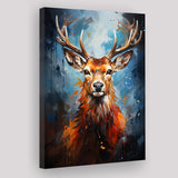 Deer Stag Head Portrait Painting V1 Canvas Prints Wall Art Home Decor, Painting Canvas, Living Room Wall Decor