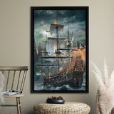 Diamond Painting Pirate Ship Canvas Prints Wall Art - Painting Canvas,Home Wall Decor, Prints for Sale, Canvas Art