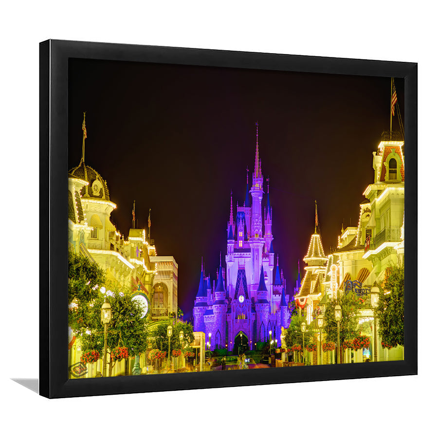 Disney World Cinderella Castle V2 Framed Art Prints Wall Decor - Painting Prints,Wall Art, Framed Picture,For Sale