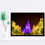 Disney World Cinderella Castle V2 Framed Art Prints Wall Decor - Painting Prints,Wall Art, Framed Picture,For Sale