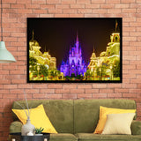 Disney World Cinderella Castle V2 Framed Art Prints Wall Decor - Painting Prints,Wall Art, Framed Picture,For Sale