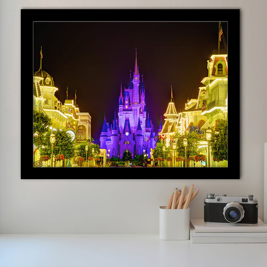 Disney World Cinderella Castle V2 Framed Art Prints Wall Decor - Painting Prints,Wall Art, Framed Picture,For Sale