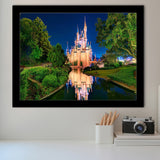 Disney World Cinderella Castle V3 Framed Art Prints Wall Decor - Painting Prints,Wall Art, Framed Picture,For Sale