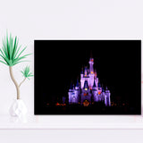 Disney World Cinderella Castle At Night Framed Art Prints Wall Decor - Painting Prints,Wall Art, Framed Picture,For Sale
