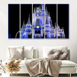 Disney World Cinderella Castle 5 Pieces B Canvas Prints Wall Art - Painting Canvas,Wall Decor, Multi Panel,5 Panels