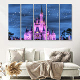 Enchanted Castle 5 Pieces B Canvas Prints Wall Art - Painting Canvas,Wall Decor, Multi Panel,5 Panels