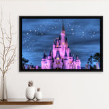 Enchanted Castle Framed Canvas Prints Wall Art - Painting Canvas,Floating Frame, Painting Prints,For Sale