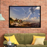 Fantasy Art Native Americans Science Fiction Spaceship Framed Art Prints Wall Decor - Painting Prints,Framed Picture, Home Decor, For Sale