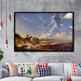 Fantasy Art Native Americans Science Fiction Spaceship Framed Art Prints Wall Decor - Painting Prints,Framed Picture, Home Decor, For Sale