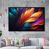 Feathers Colorful Wall Art Framed Art Prints Wall Decor - Painting Art,Framed Picture,For Sale, Ready to hang