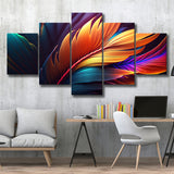 Feathers Colorful Wall Art Large Canvas Prints Multi Panels Wall Art Prints Home Decor