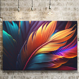Feathers Colorful Wall Art Landscape Canvas Prints Wall Art Home Decor - Painting Canvas, Ready to hang
