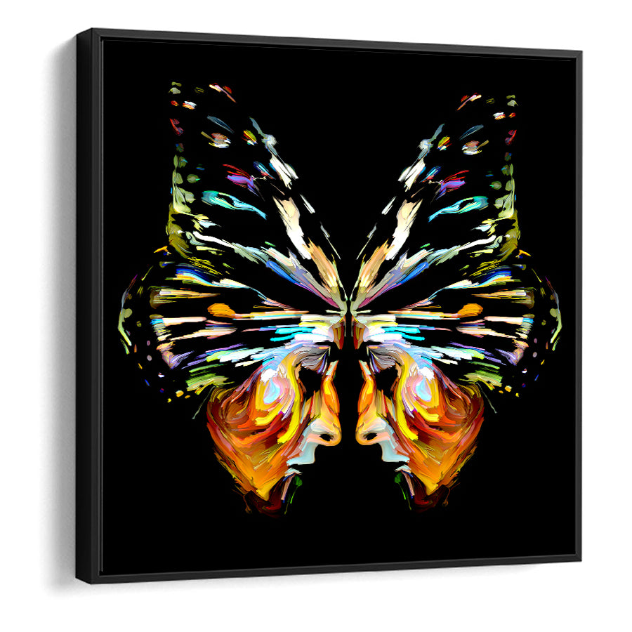 Canvas Wall Art | Female Portrait On The Subject Of Flight - Framed Canvas, Canvas Prints, Painting Canvas