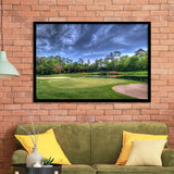 Field Golf Course Trees Landscape Framed Art Prints Wall Art Decor - Painting Prints, Framed Picture