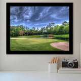 Field Golf Course Trees Landscape Framed Art Prints Wall Art Decor - Painting Prints, Framed Picture