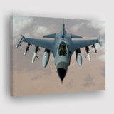 Fighter Jet Fighter Aircraft F 16 Falcon Aircraft Canvas Prints Wall Art Decor - Painting Canvas, Art Prints, Ready to Hang