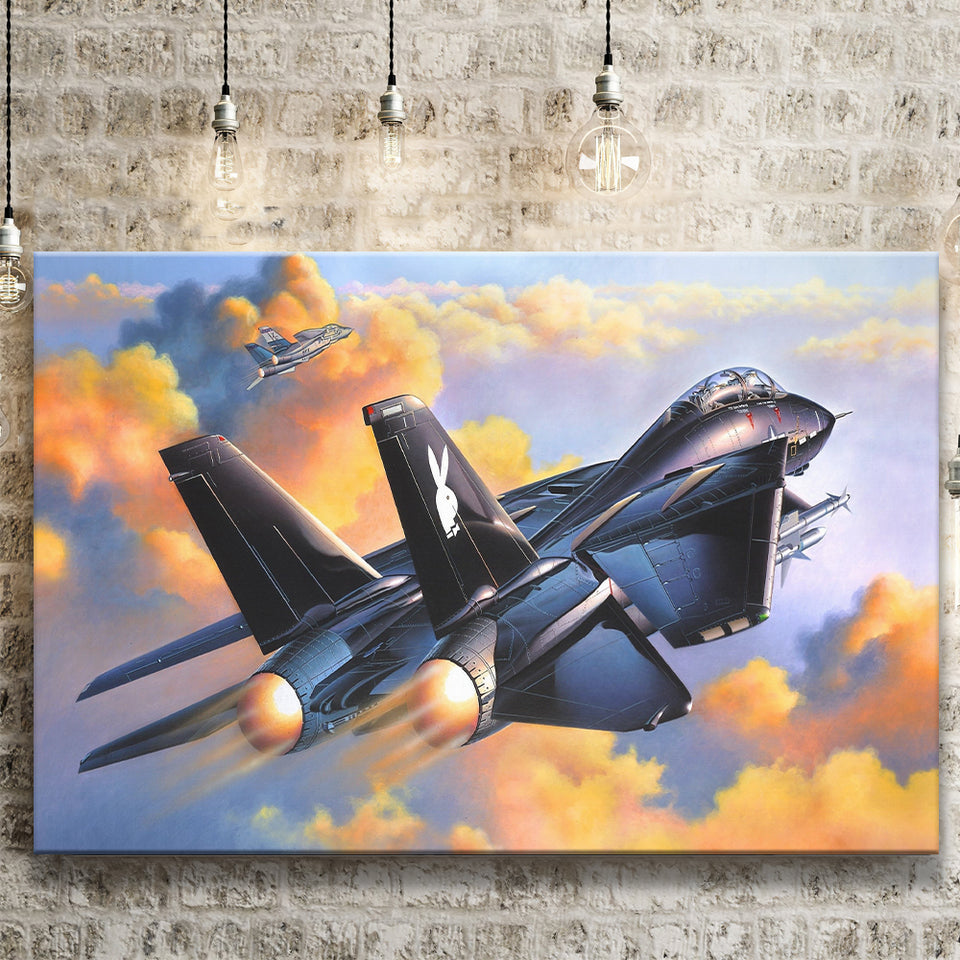Fighter Jet Play Boy War Airplane Canvas Prints Wall Art Decor - Painting Canvas, Art Prints, Ready to Hang