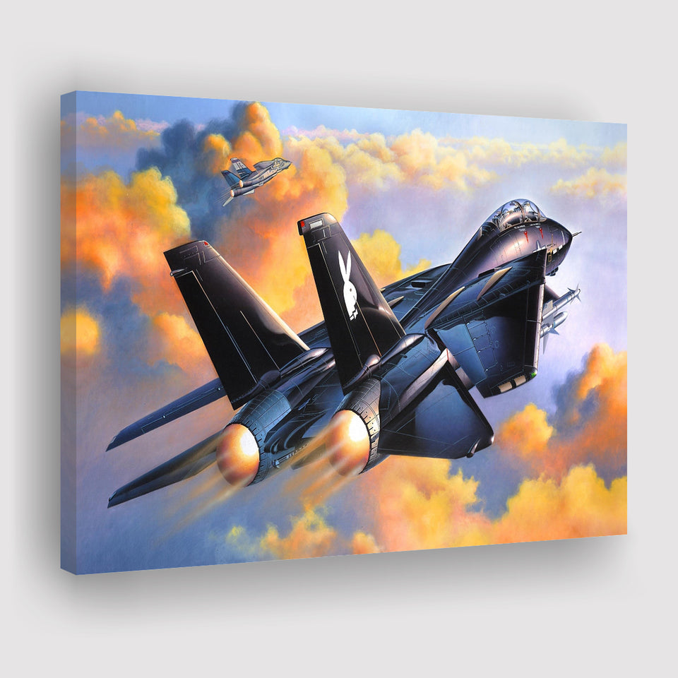 Fighter Jet Play Boy War Airplane Canvas Prints Wall Art Decor - Painting Canvas, Art Prints, Ready to Hang