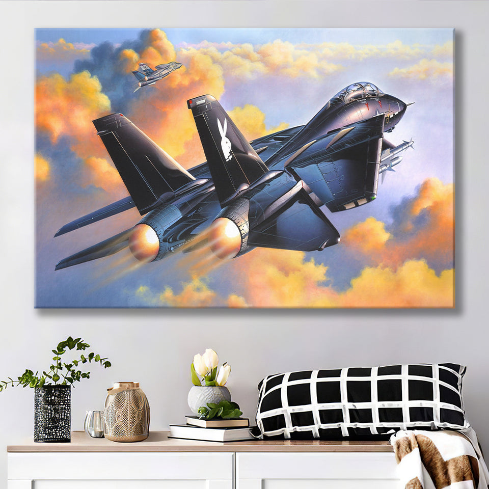 Fighter Jet Play Boy War Airplane Canvas Prints Wall Art Decor - Painting Canvas, Art Prints, Ready to Hang